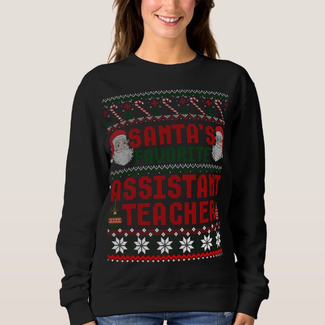 Santas Favourite Property Manager Christmas Ugly S Sweatshirt (Front)