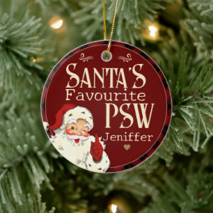 Santas Favourite PSW Ceramic Ornament