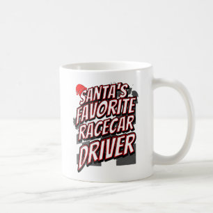 Santa's Favourite Racecar Driver Christmas Racing Coffee Mug