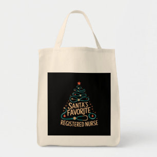 Santa's Favourite Registered Nurse Perfect Xmas Tote Bag