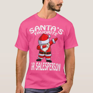 Santas Favourite  Salesperson Christmas T-Shirt