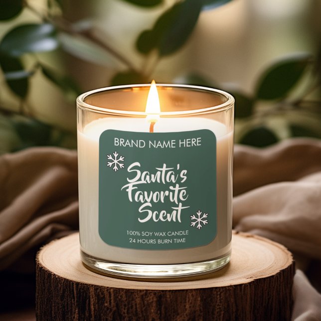 Santa's Favourite Scent | Modern Candle Labels (Creator Uploaded)