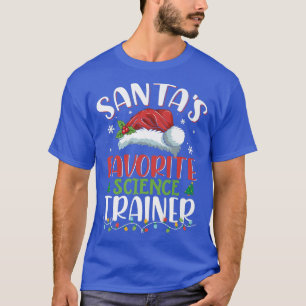 Santa's Favourite Science Teacher Christmas Santa T-Shirt