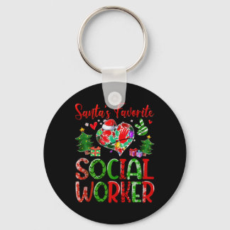 Santas Favourite Sogovernment Agencyl Worker Merry Key Ring