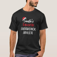Santas Favourite Taekwondo Athlete Pajama Christma