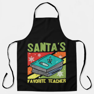 Santa's Favourite Teacher Apron