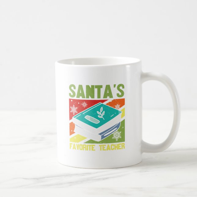 Santa's Favourite Teacher Coffee Mug (Right)