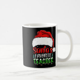 Santa's Favourite Teacher Fun Christmas Teacher Coffee Mug