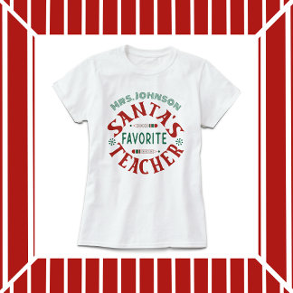 Santa's Favourite Teacher T-Shirt