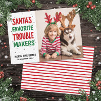 Santa's Favourite Trouble Makers Funny Christmas