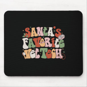 Santa's Favourite Veterinary Technician Christmas Mouse Pad