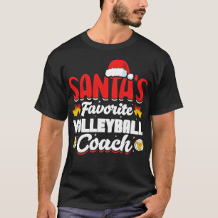 Santas Favourite Volleyball Coach T-Shirt