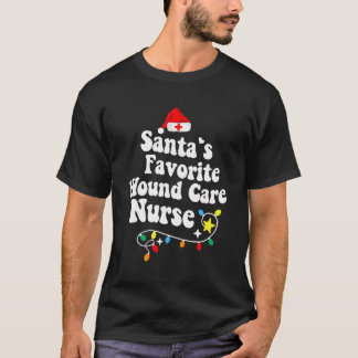 Santa'S Favourite Wound Crew Christmas Wound Care  T-Shirt