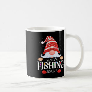 Santa's Fishing Gnome Matching Christmas Pajama Coffee Mug