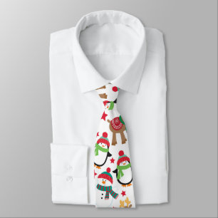 Santa's Friends Christmas Necktie