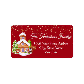 Santa's Friends Return Address Label