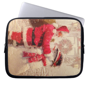  Santa's Frosty Christmas Laptop Sleeve