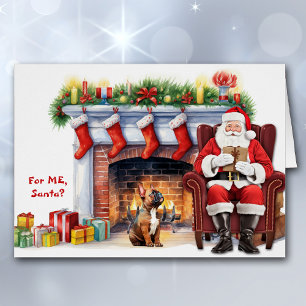 Santa's Gift French Bulldog Christmas