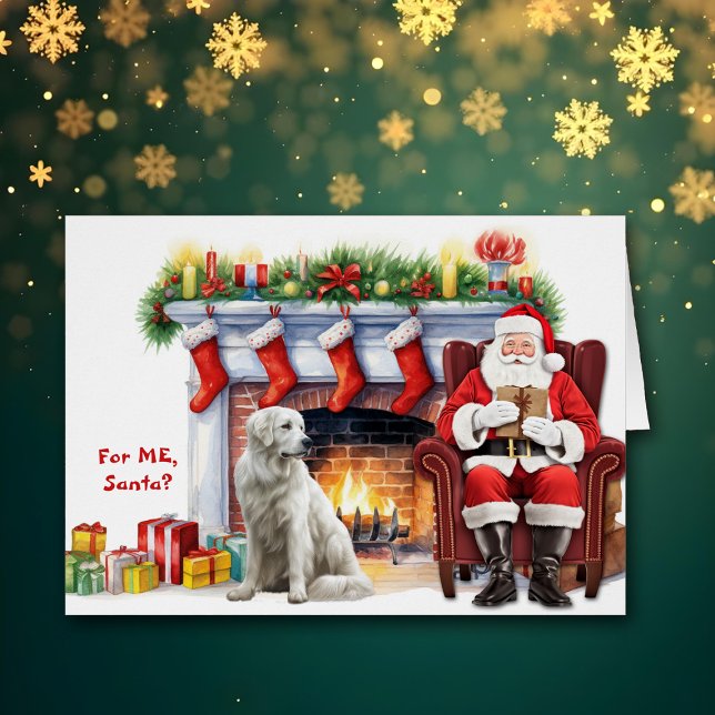 Santa's Gift Great Pyrenees Dog Christmas (Creator Uploaded)