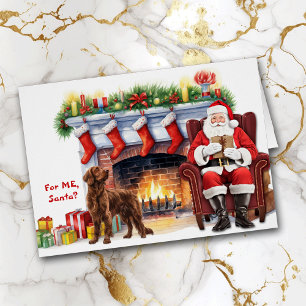 Santa's Gift Irish Setter Dog Holiday