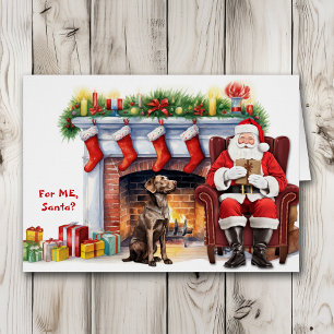 Santa's Gift Labrador Retriever Dog Christmas