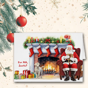 Santa's Gift Labrador Retriever Puppy Holiday