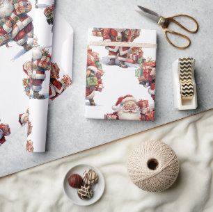 Santa's Gift Parade Wrapping Paper