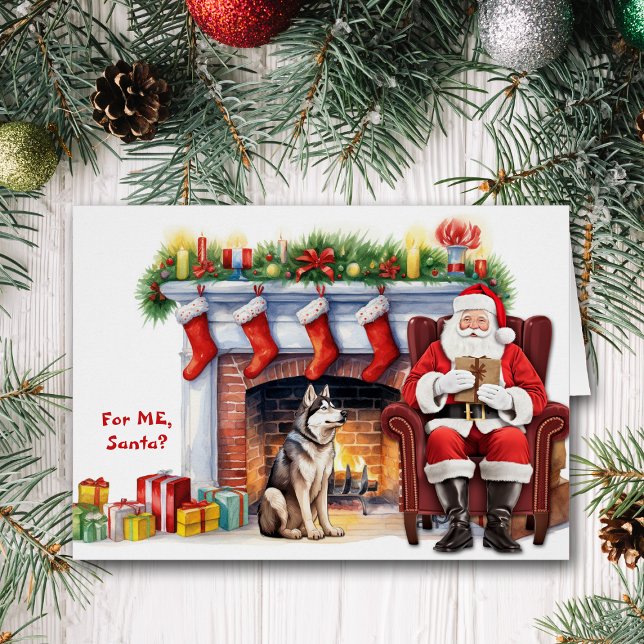 Santa's Gift Siberian Husky Dog Christmas (Creator Uploaded)