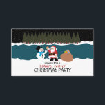 Santa's gift to Snowman, Christmas Party Ticket Enclosure Card<br><div class="desc">Santa's gift to Snowman,  Christmas Party Ticket Invitation Cards by The Business Card Store. Great for all kinds of festive events. Christmas Dinners,  Office Parties,  Restaurant Events,  Weddings,  Birthdays,  E.T.C</div>