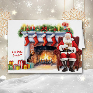 Santa's Gift Yorkshire Terrier Dog Christmas