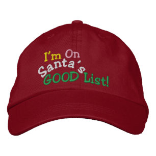SANTA's GOOD List ... ; ) Cap by SRF
