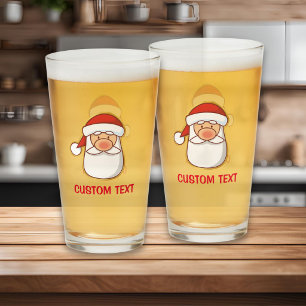 Santa's Head Glass