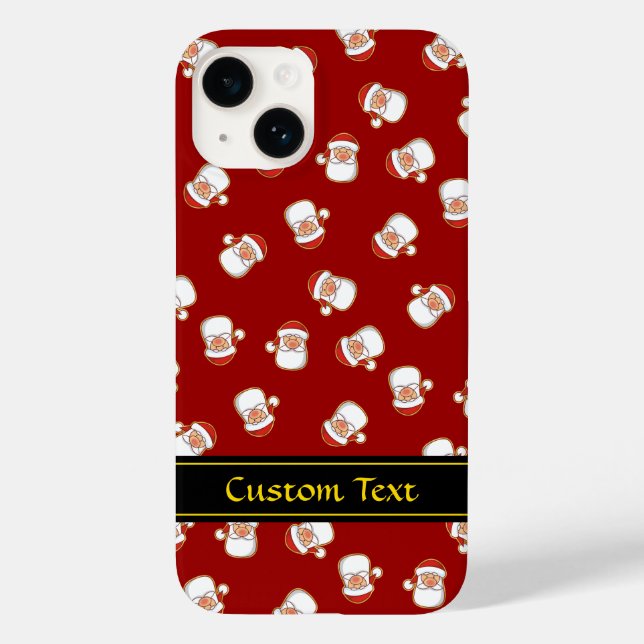 Santa's Head Pattern Case-Mate iPhone Case (Back)