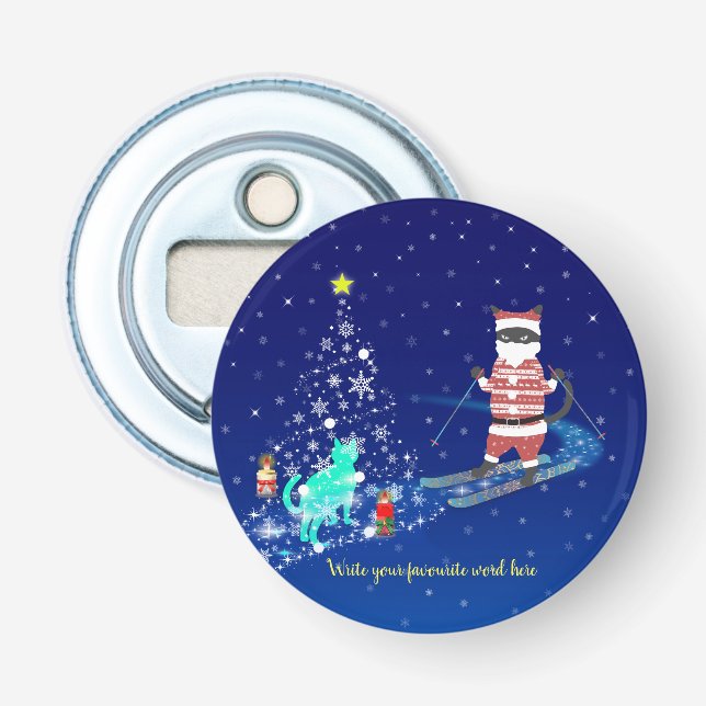 Santa's Heart-Warming Night Bottle Opener (Front)