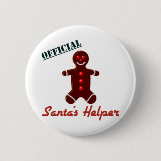 Santa's Helper 6 Cm Round Badge