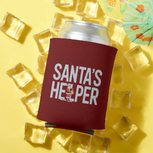 Santa's Helper Christmas Can Cooler