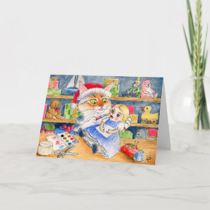 Santa's Helper Christmas card