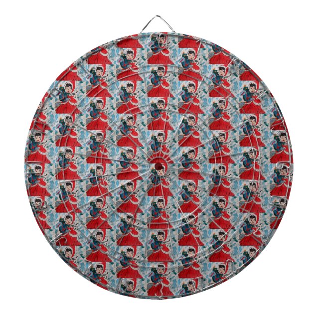 Santa's Helper Christmas  Dartboard (Front)