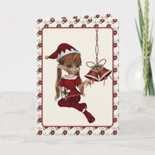 Santa's Helper Christmas Elf Card