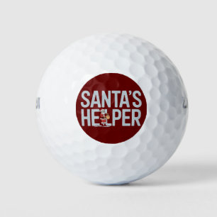 Santa's Helper Christmas Golf Balls