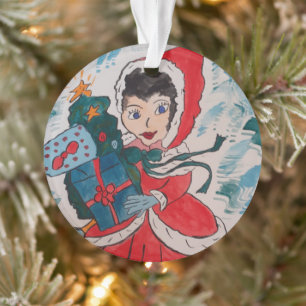 Santa's Helper Christmas Ornament