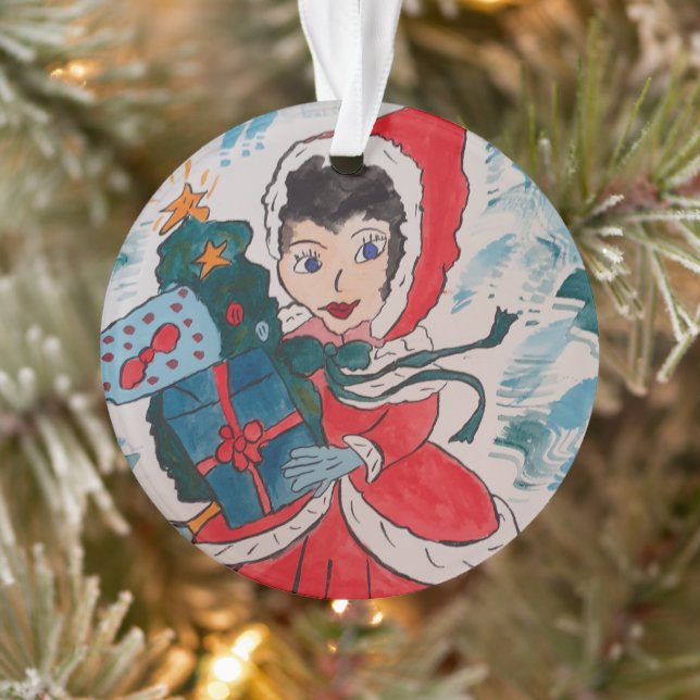 Santa's Helper Christmas  Ornament (Tree)