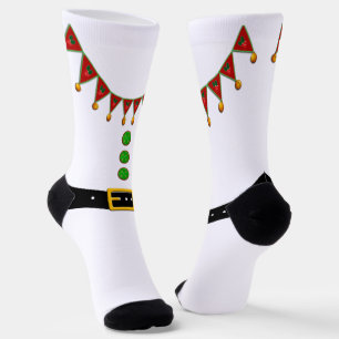 Santa's Helper Elf Christmas Socks