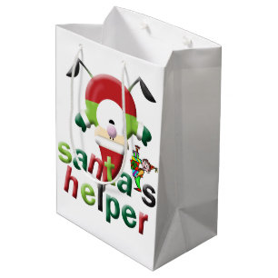 Santa's Helper Merry Christmas Gift Bags