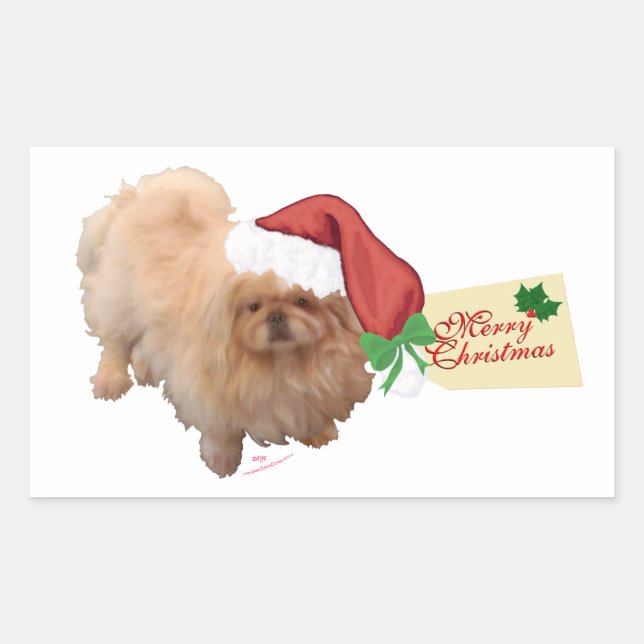 Santas Helper Rectangular Sticker (Front)