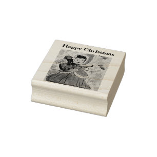 Santa's Helper Rubber Stamp