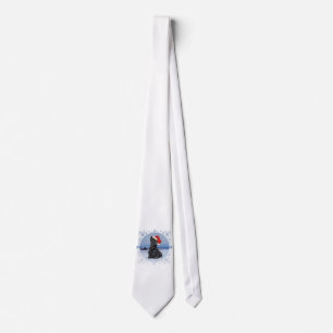 Santa's Helper Scottish Terrier Tie