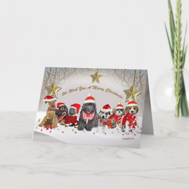 Santa's Helpers Enjoy Holiday Card (Front)