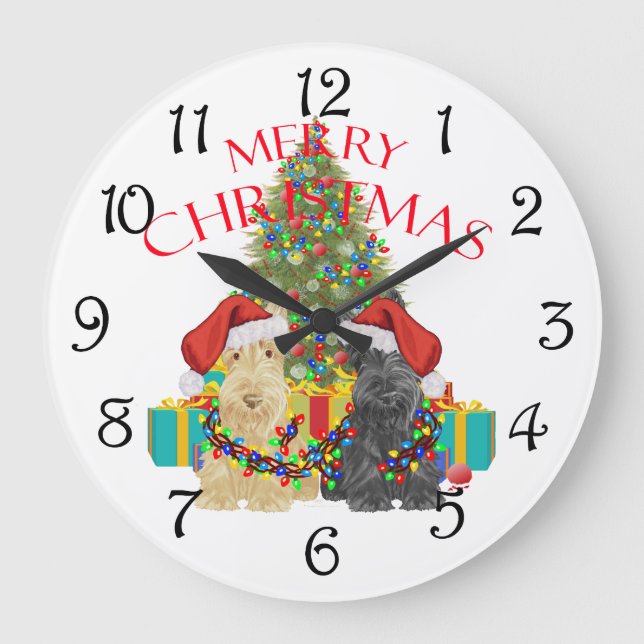 Santa's Helpers Large Clock (Front)