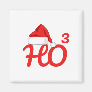 Santa's Ho Cube Christmas Magnet